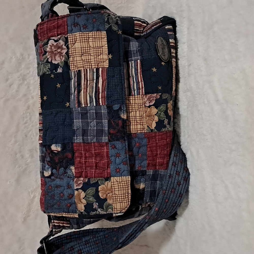 Donna Sharp Quilted Crossbody Purse 100% Cotton